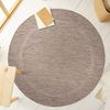 Outdoor Teppich Renata rund - 200 cm Durchmesser - Braun Bild 2