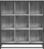 vidaXL Bücherregal Grau Sonoma 97,5x33x107,5 Holzwerkstoff und Metall 3300863 Bild 4