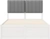vidaXL Bettgestell mit gepolstertem Kopfteil Hellgrau 120 x 200 cm 3405551 Bild 5