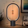 ZMH Schwarze LED Nachttischlampe Tischlampe: Tischlampe Kleine Dekorative Magnetlampe mit USB Bild 3