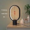 ZMH Schwarze LED Nachttischlampe Tischlampe: Tischlampe Kleine Dekorative Magnetlampe mit USB Bild 4