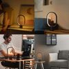 ZMH Schwarze LED Nachttischlampe Tischlampe: Tischlampe Kleine Dekorative Magnetlampe mit USB Bild 5