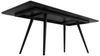 Esstisch 200x90cm weiße Keramikplatte schwarze konische Tischbeine : Weiss Bild 2