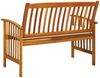 vidaXL Gartenbank mit Kissen, Massivholz Akazie braun / creme, 119 x 64 x 90 cm Bild 5