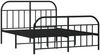 vidaXL Bettgestell mit Kopf- und Fußteil Metall Schwarz 183x213 cm 353658 Bild 3