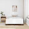 vidaXL Bettrahmen mit Matratze Reinweiß 120 x 200 cm Stoff 3398624 Bild 3