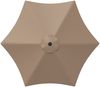 vidaXL Garten-Sonnenschirm 300x300 cm Polyester Rechtwinklig Taupe 42036232 Bild 3