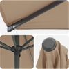vidaXL Garten-Sonnenschirm 300x300 cm Polyester Rechtwinklig Taupe 42036232 Bild 4