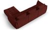 Micadoni Ecksofa Bloom 2-Sitzer Strukturierter Stoff Rot Bild 3