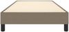 vidaXL Polsterbett, Stoff, 25,0 cm, Taupe, 90x190 cm, mit Lattenrost, Schwarz Bild 5