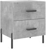 vidaXL Nachttische 2 Stk. Betongrau 40x35x47,5 cm Holzwerkstoff 827333 Bild 5