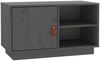 vidaXL TV-Schrank Grau 70x34x40 cm Massivholz Kiefer 818237 Bild 2
