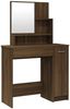 vidaXL Schminktisch, Holzwerkstoff braun eichen-optik, 86,5 x 35 x 136 cm Bild 3