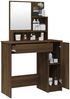 vidaXL Schminktisch, Holzwerkstoff braun eichen-optik, 86,5 x 35 x 136 cm Bild 4