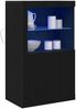 vidaXL LED-Sideboard Schwarz Eichen-Optik 60,5 x 37 x 100 cm 863017 Bild 3