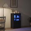 vidaXL LED-Sideboard Schwarz Eichen-Optik 60,5 x 37 x 100 cm 863017 Bild 5