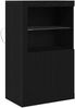 vidaXL LED-Sideboard Schwarz Eichen-Optik 60,5 x 37 x 100 cm 863017 Bild 2