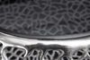 Design Couchtisch RIXOS 75cm Metall silber Handarbeit Stauraum Bild 5