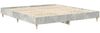 vidaXL Bettgestell ohne Matratze Betongrau 180x200 cm Holzwerkstoff 3329024 Bild 4