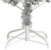 vidaXL Künstlicher Weihnachtsbaum mit Ständer Silber 120 cm PET 329187 Bild 5