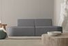 Sofaset Designersofa Set 2-1 MILOT in Stoff Ascot Bukla Graphit Bild 2