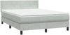 vidaXL Boxspringbett mit Matratze Hellgrau 160x220 cm Samt 3316071 Bild 4