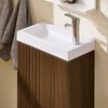 SoBuy BZR196-BR Badmöbel mit Waschbecken, MDF, Melamin, Dunkelbraun, 40 x 56 x 22 cm Bild 4