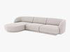 Micadoni Ecksofa Miley 4-Sitzer Links Chenille Eden Silber Bild 2