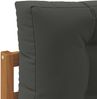 vidaXL Outdoor-Sofagarnitur mit Kissen 3 pcs Natur und Anthrazit 3382310 Bild 4