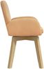 vidaXL Drehstuhl Esszimmer 2 pcs Bouclé Beige 54 x 58 x 87 cm 42034335 Bild 4