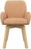 vidaXL Drehstuhl Esszimmer 2 pcs Bouclé Beige 54 x 58 x 87 cm 42034335 Bild 3