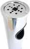 2-in-1 Standabfallbehälter mit Aschenbecher, 10 L - ø15x57 cm Silber Bild 4