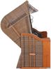 Gartenstrandkorb 2 Sitzer Stoff KARO BEIGE herausnehmbar Polyacryl Bild 5