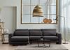 Ecksofa, 'Lily', 73 x 165 x 290, Grau Bild 2