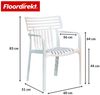 Floordirekt Gartenstuhl Designstuhl Terrano stapelbar aus Kunststoff wetterfest UV-beständig (1 Stuhl oder 6-er Set), verschiedene Farben Bild 2