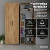 Bellamio 'Apol' Mehrzweckschrank, Eichenoptik, 176x33x60 cm, 2er-Set aus Besenschrank und Aktenschrank Bild 3