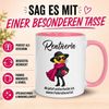 Momentals Tasse Rentnerin – „Ab jetzt entscheide ich den Feierabend“ – Rente Frau, Gratis Versand · Links-&Rechtshänder · Spülmaschinenfest Bild 2