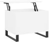 vidaXL Couchtisch Weiß 60x44,5x45 cm Holzwerkstoff 830956 Bild 2