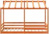 vidaXL Kinderbett mit Dach Wachsbraun 80x200 cm Massivholz Kiefer 847005 Bild 4