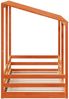 vidaXL Kinderbett mit Dach Wachsbraun 80x200 cm Massivholz Kiefer 847005 Bild 5