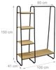Relaxdays Garderobe mit Regal Bild 5