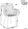 Gartenstuhl 4er Set PESARO Hellblau Bild 2