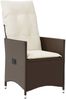 vidaXL 9-tlg. Garten-Essgruppe mit Kissen Braun Poly Rattan 3276777 Bild 4