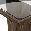 vidaXL 9-tlg. Garten-Essgruppe mit Kissen Braun Poly Rattan 3276777 Bild 5
