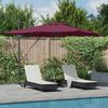 Sonnenschirm, Terrassenschirm Bordeauxrot 286 x 284 x 270 cm Bild 2