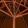 Sonnenschirm, Terrassenschirm mit Doppeldach und Holz-Mast Terrakotta 270 cm Bild 5