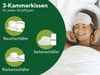 Dreamstar 3-Kammer-Kopfkissen Daunenkissen 40x80 & Daunenkopfkissen 80x80, entwickelt in Deutschland, Füllung: weiße, neue Daunen & Federn Klasse I, 60% Daunen/ 40% Federn (Außen), 100% Federn (Innen), Bezug: 100% Baumwolle, Rückenschläfer, Seitenschlä... Bild 3