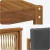 vidaXL Outdoor-Sofagarnitur 5 pcs Natur und Anthrazit Polyester 3384978 Bild 5