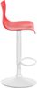 CLP Barhocker Hover Kunststoff mit Metall-Gestell,rot Metall matt weiss Bild 4