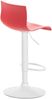 CLP Barhocker Hover Kunststoff mit Metall-Gestell,rot Metall matt weiss Bild 5